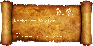 Wachtler Vivien névjegykártya